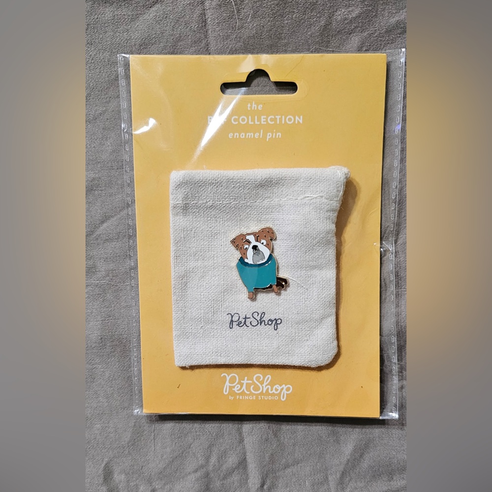 PetShop The BFF Collection Weird Bulldog  Enamel Pin